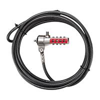 CABLE DE SEGURIDAD TARGUS PA410U DEFCON CL C/COMBINACION COLOR NEGRO CABLE DE SEGURIDAD TARGUS PA410U DEFCON CL C/COMBINACION COLOR NEGRO
